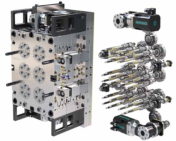 Servo mold Unscrewing System